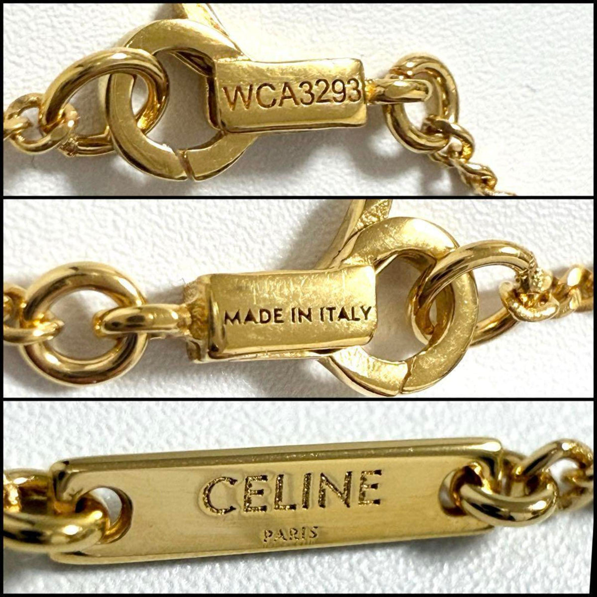 Separable Necklace Metal Gold