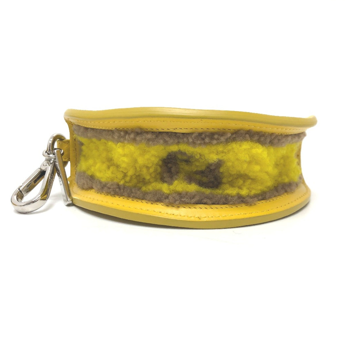 Charm Yellow Leather Handbag Charm