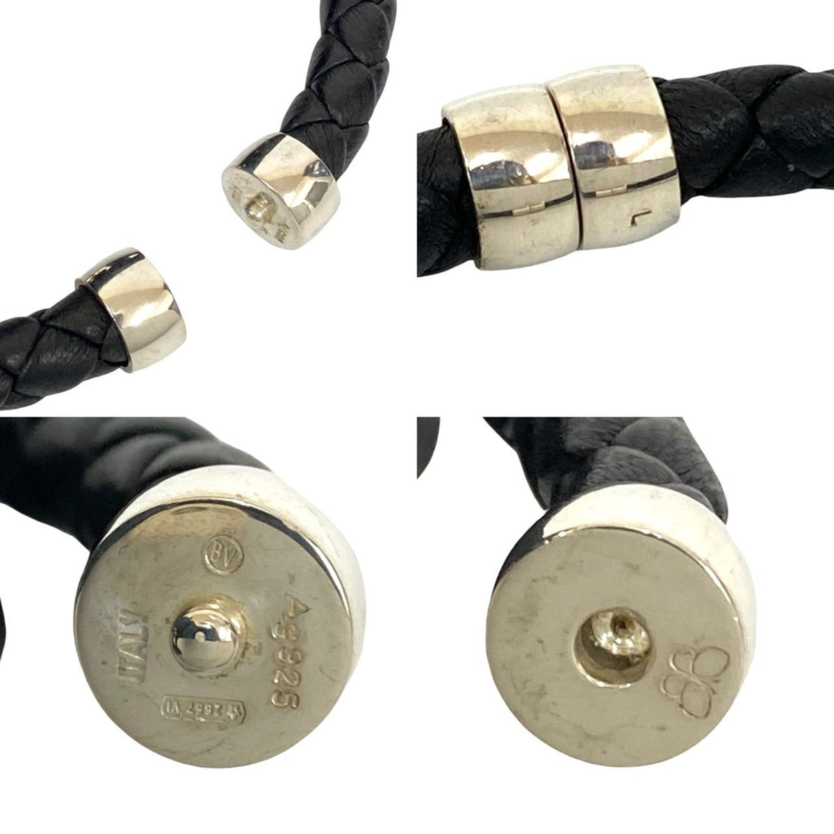 Bracelet Leather and Sterling Silver