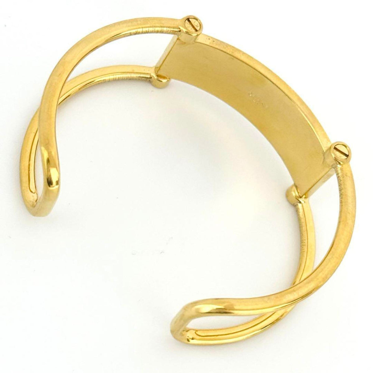 Plate Bangle Metal Bracelet