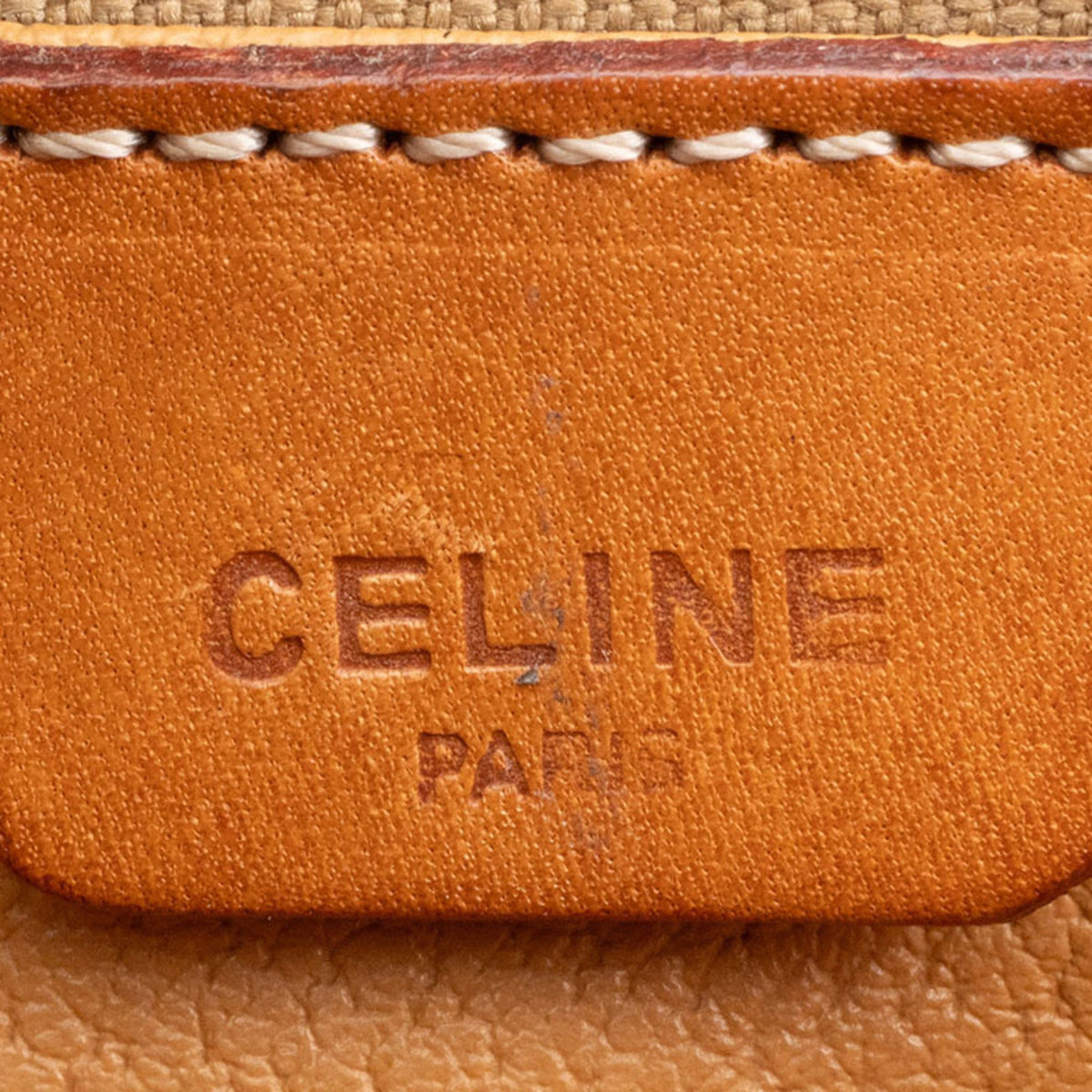 Vintage Saddle Flap Shoulder Bag Macadam Coated Canvas Small