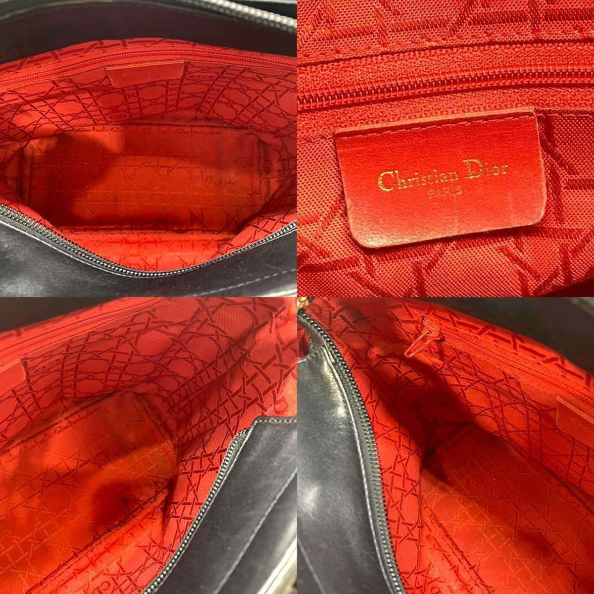 Vintage Lady Dior Bag Leather Medium