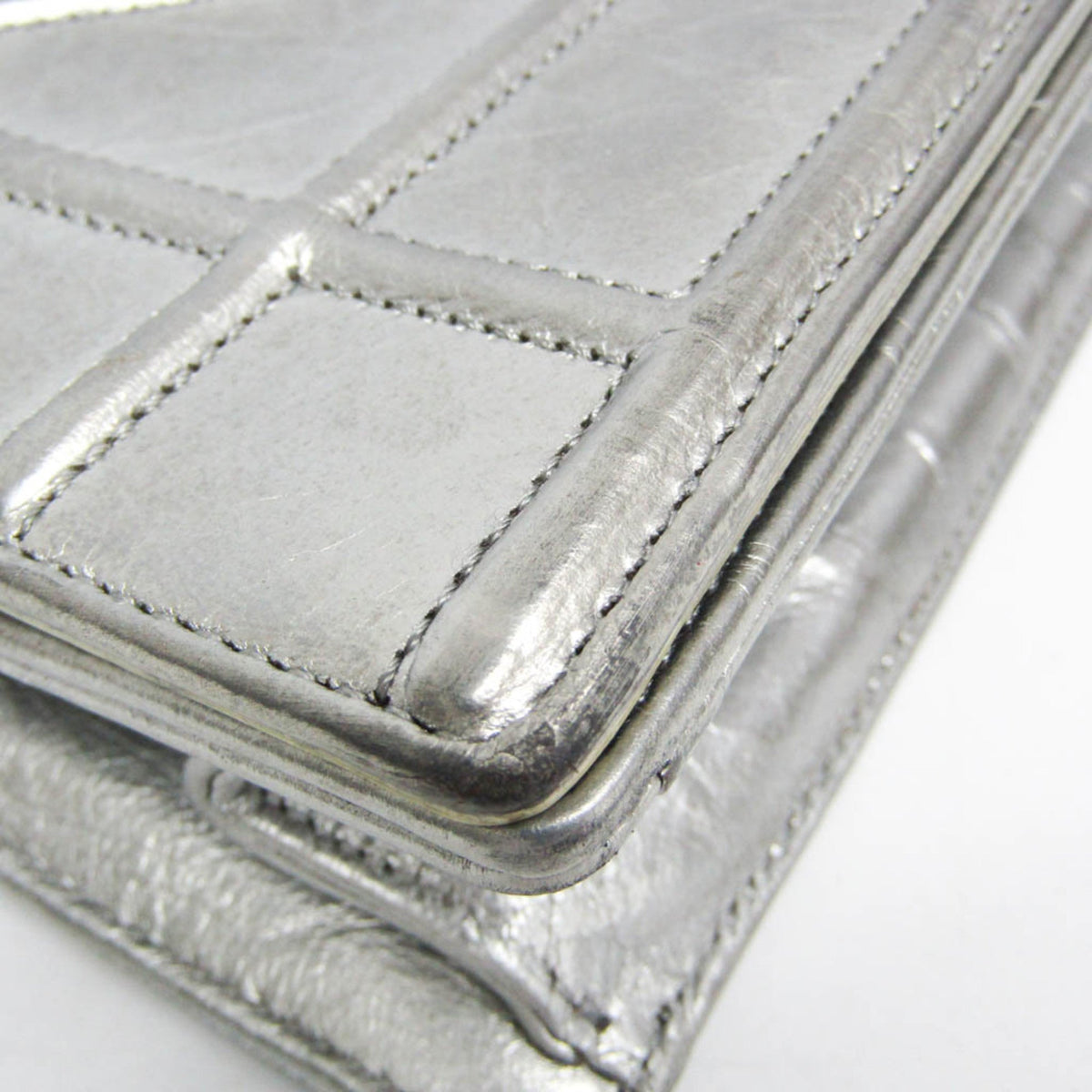 Diorama Clasp Flap Bag Crinkled Lambskin Medium