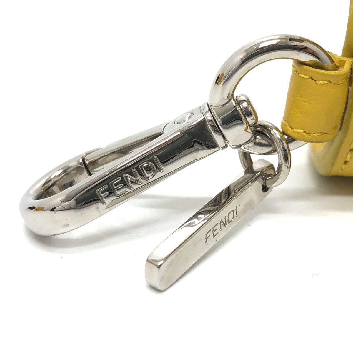 Charm Yellow Leather Handbag Charm
