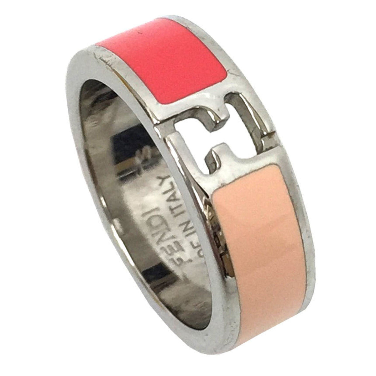 Bicolor Ring Brass Pink and Silver