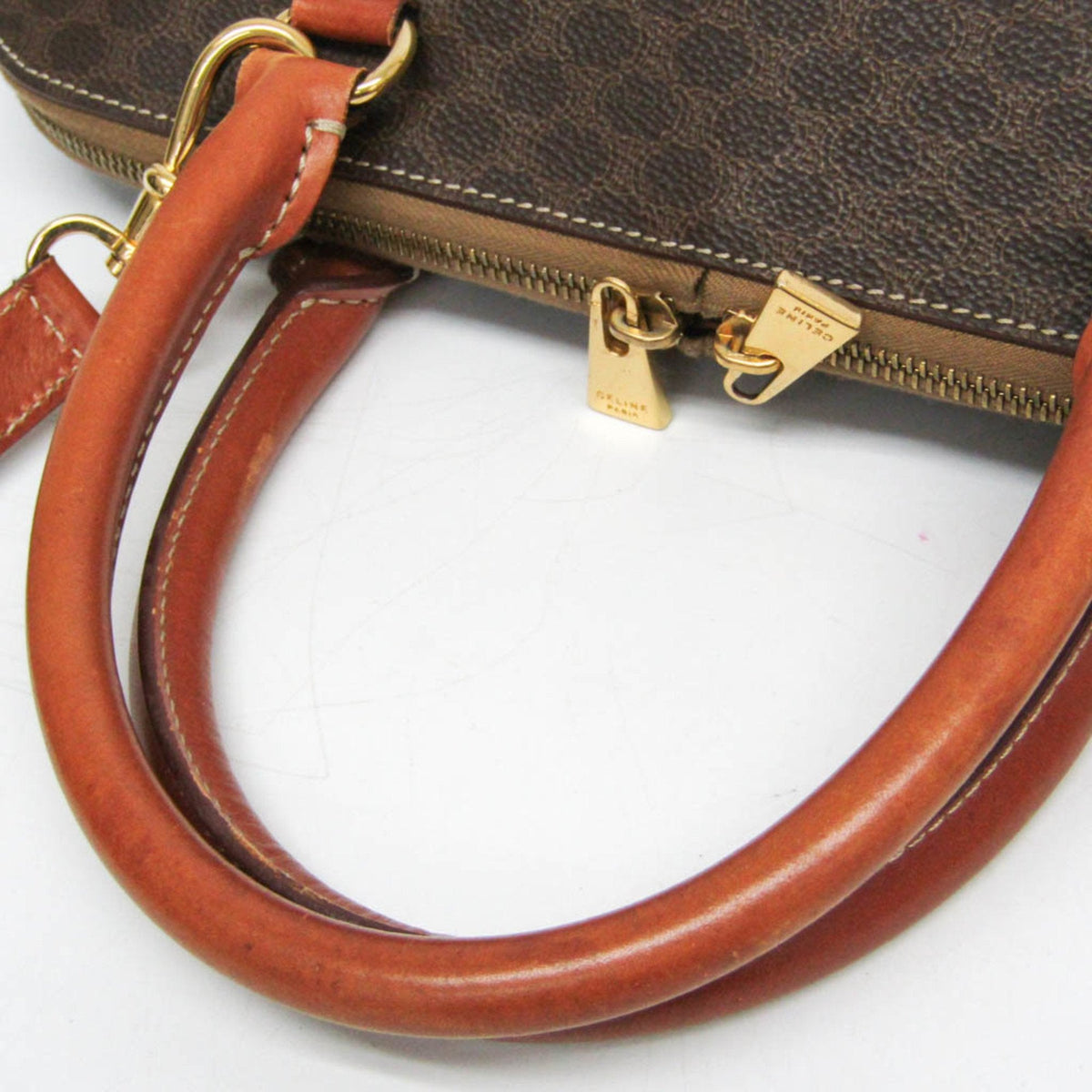 Vintage Duffle Bag Macadam Coated Canvas Large