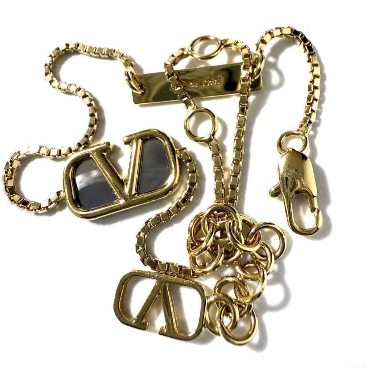 V Signature Bracelet Metal Gold