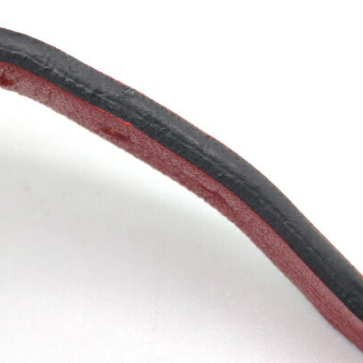 Bracelet Red and White Leather