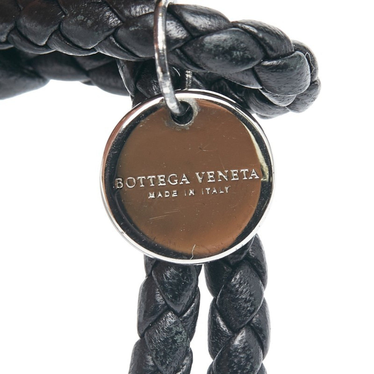 Intrecciato Bracelet Leather and Sterling Silver