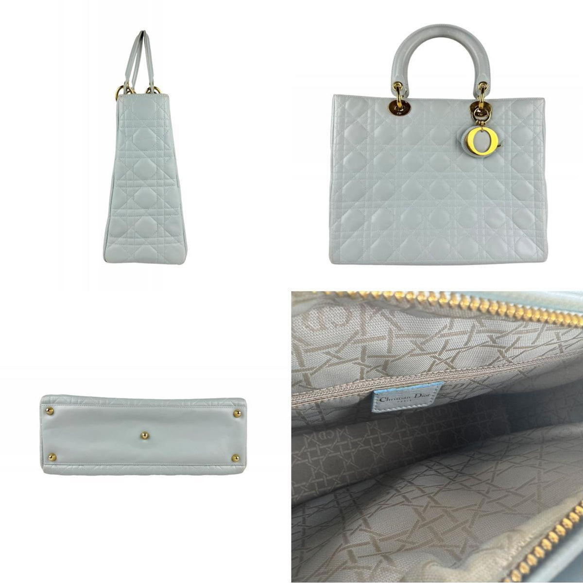 Lady Dior Bag Cannage Quilt Lambskin Large