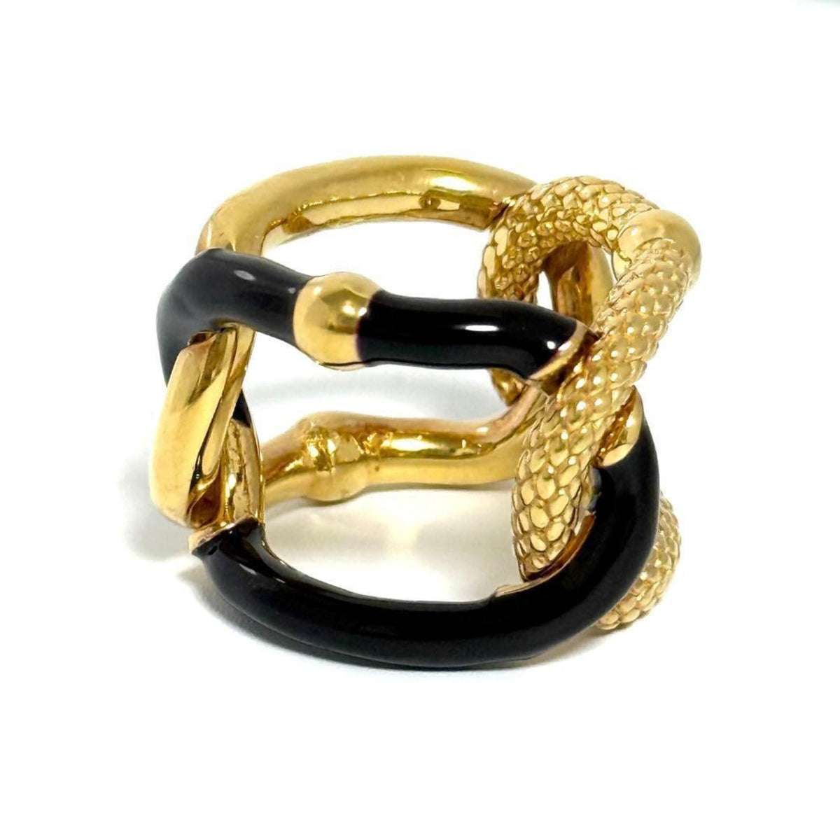 Intrecciato Chain Ring Sterling Silver