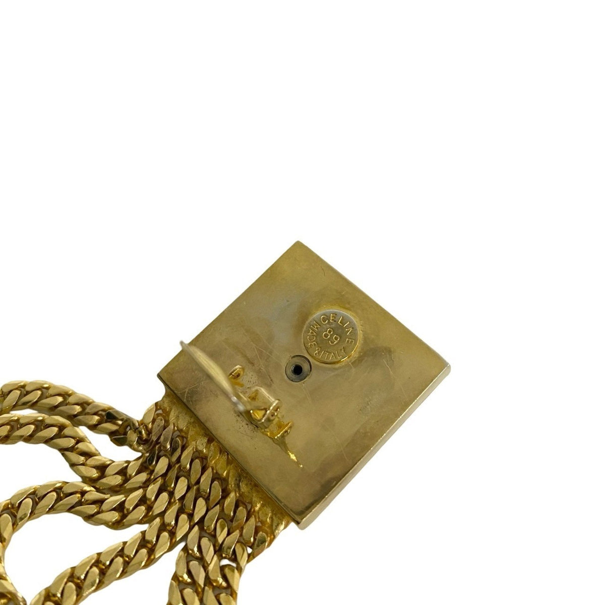 Earrings Logo Gold-Tone Metal