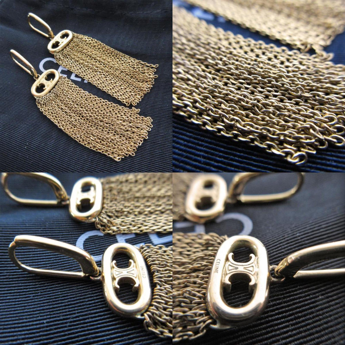 Earrings Gold-Tone Metal