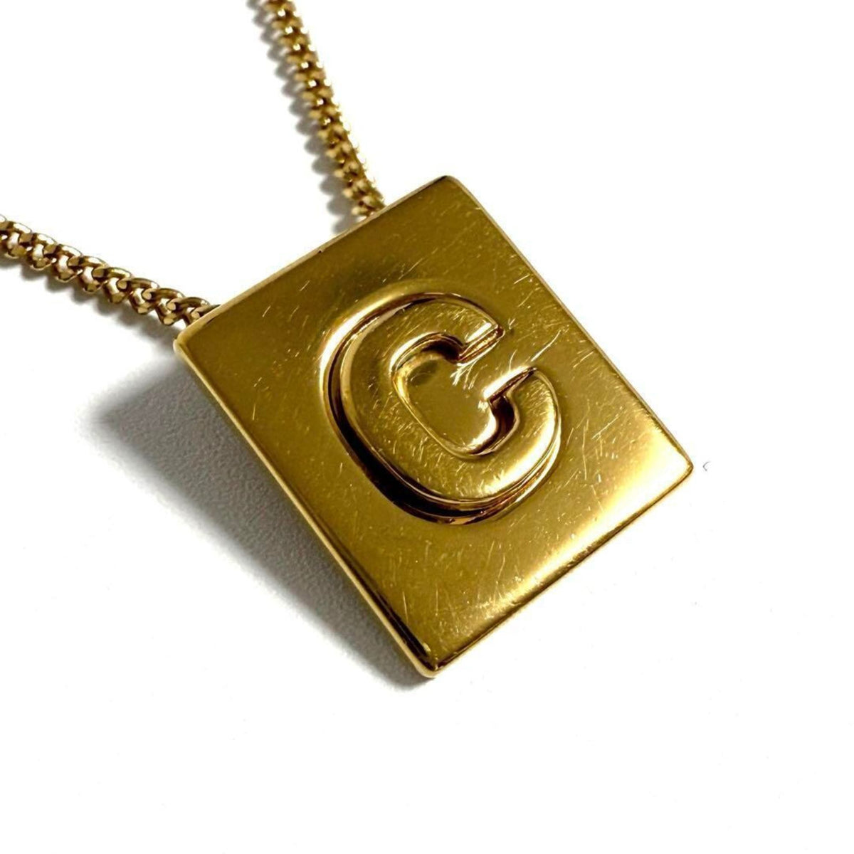 Alphabet Pendant Necklace Metal