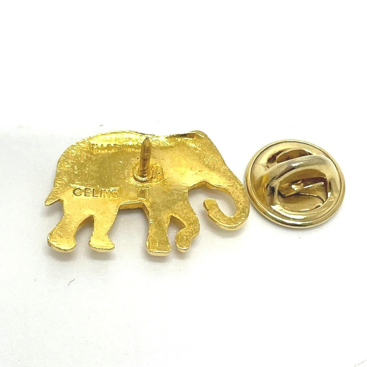 Pin Brooch Gold with Rhinestone