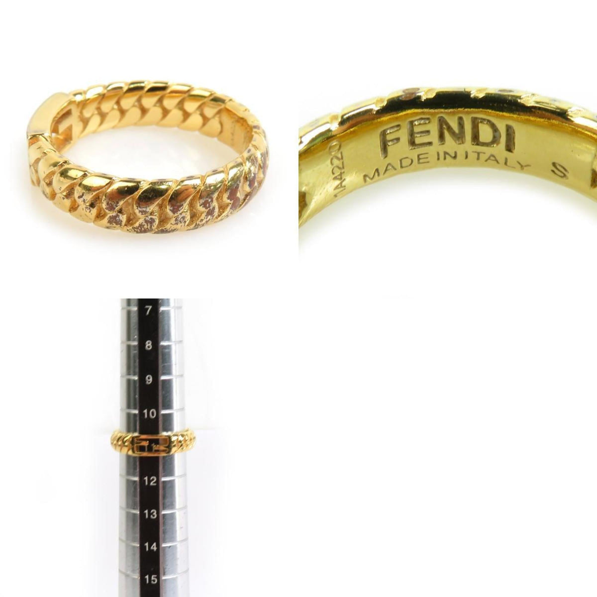 Baguette Ring Gold Metal