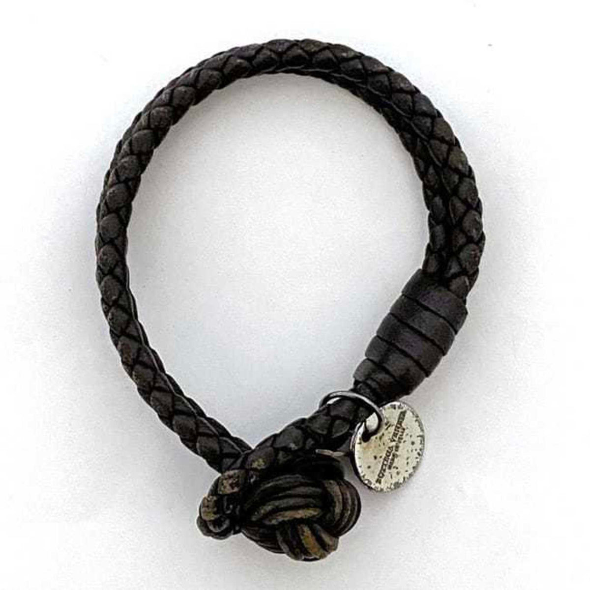 Intrecciato Bracelet Leather Brown