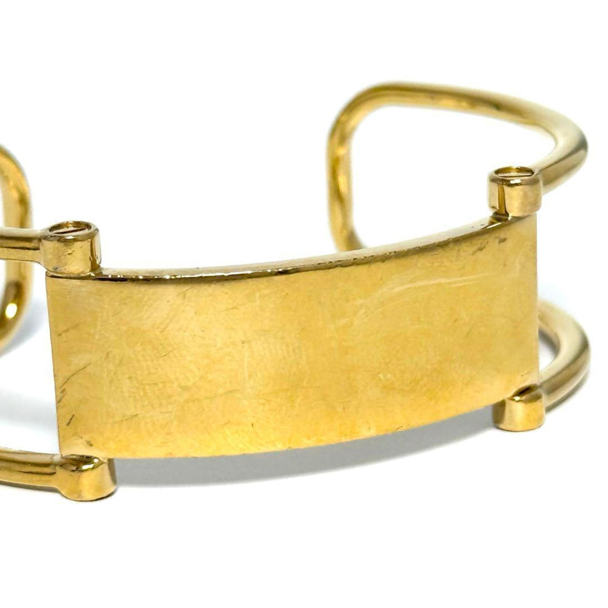 Plate Bangle Metal Bracelet