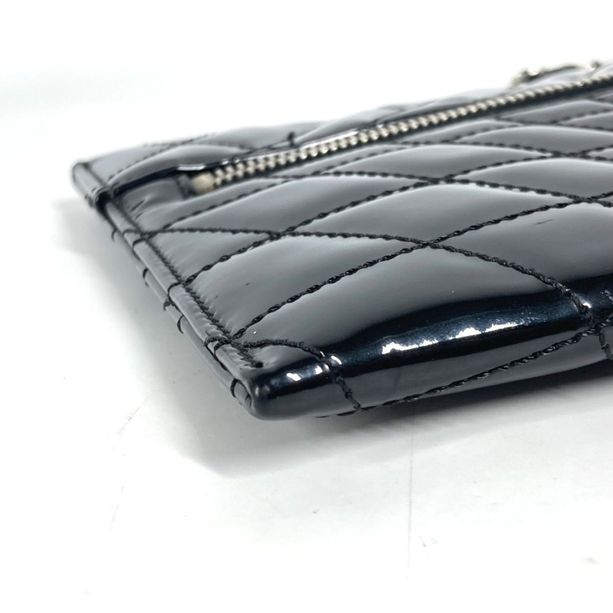 Kaleidoscope Clutch Quilted Patent Medium