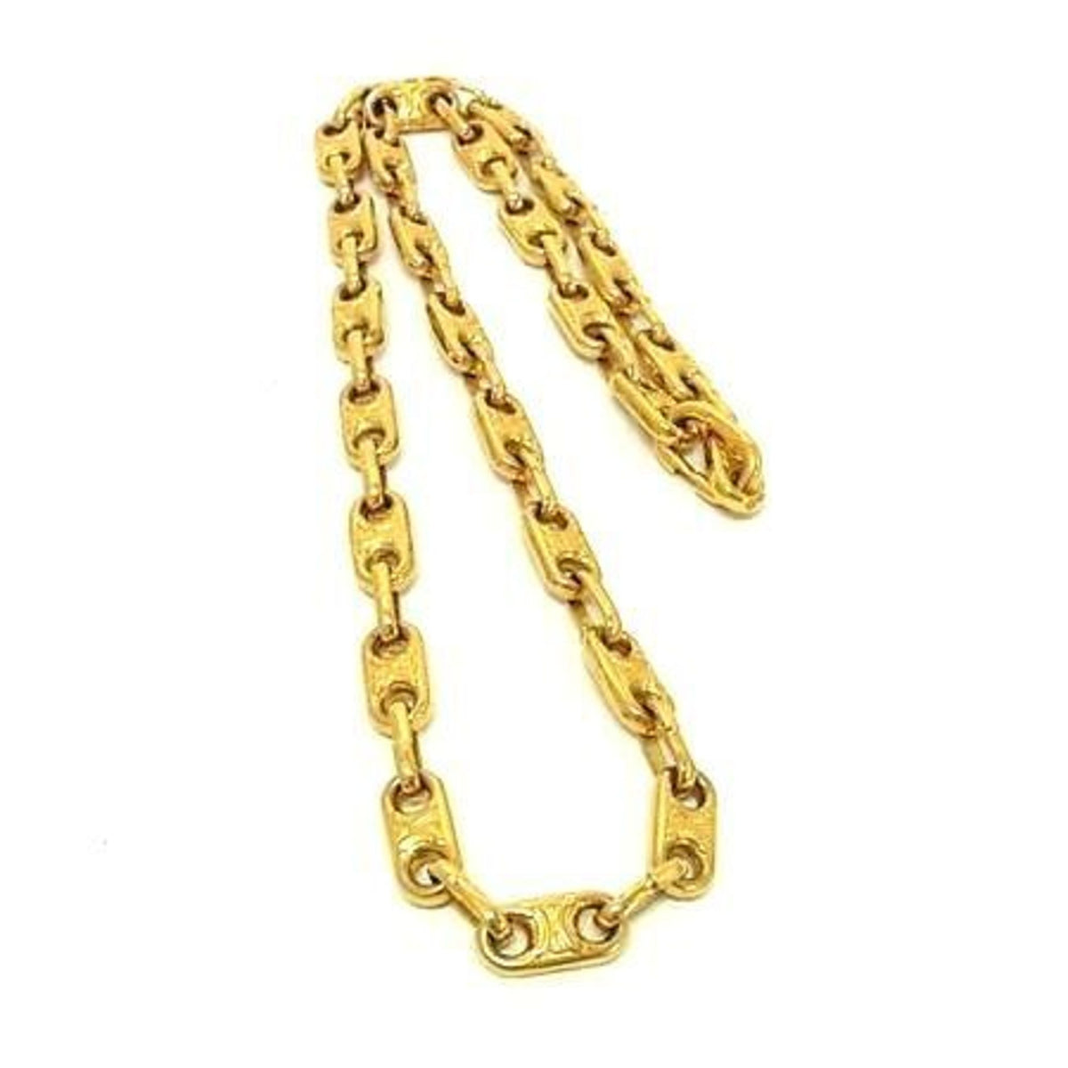 Macadam Pendant Necklace Gold Metal