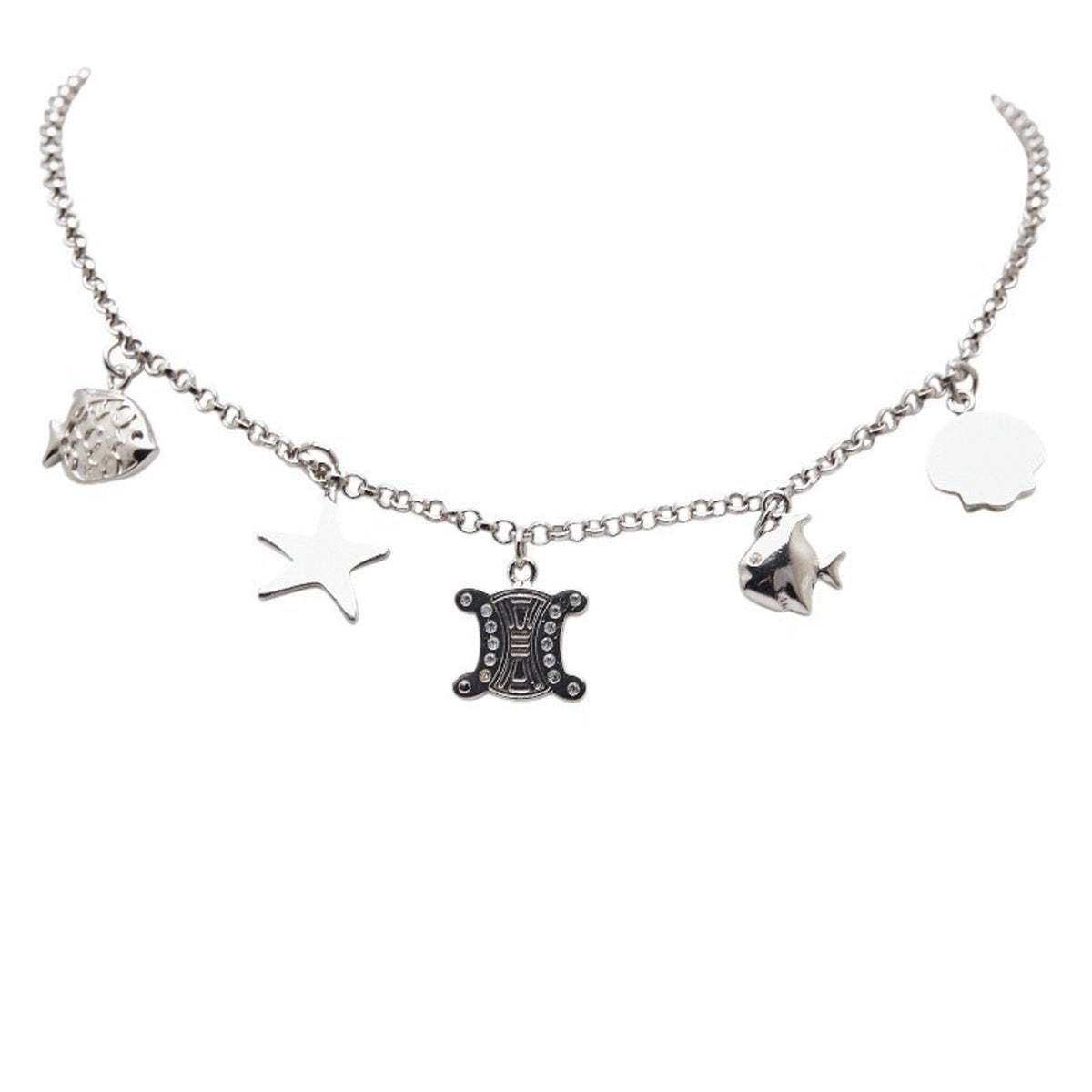 Pendant Necklace With Rhinestone