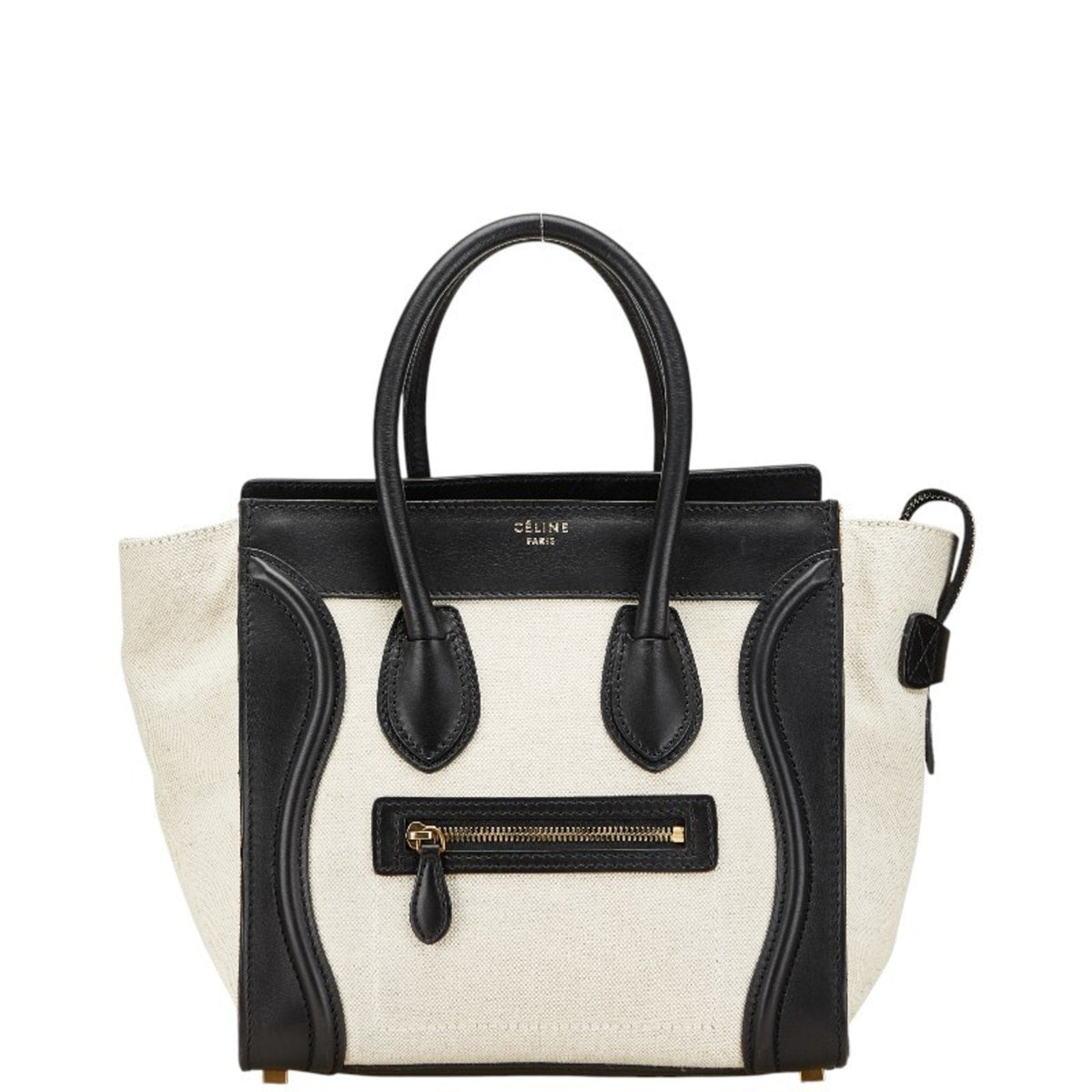 Luggage Bag Canvas and Leather Micro