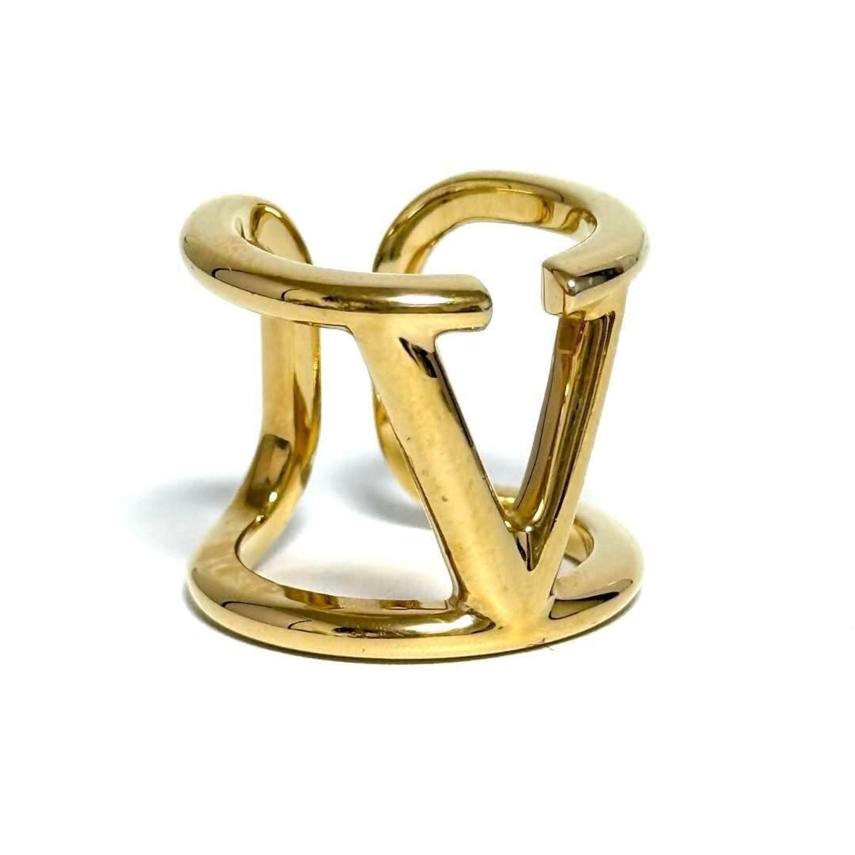 V Signature Ring Metal