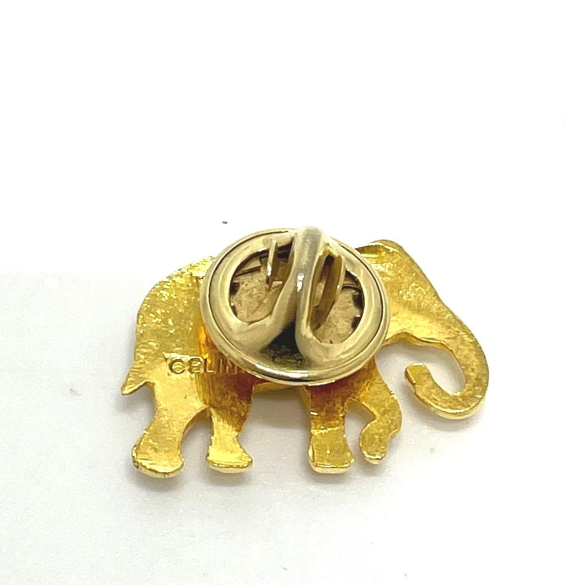 Pin Brooch Gold with Rhinestone