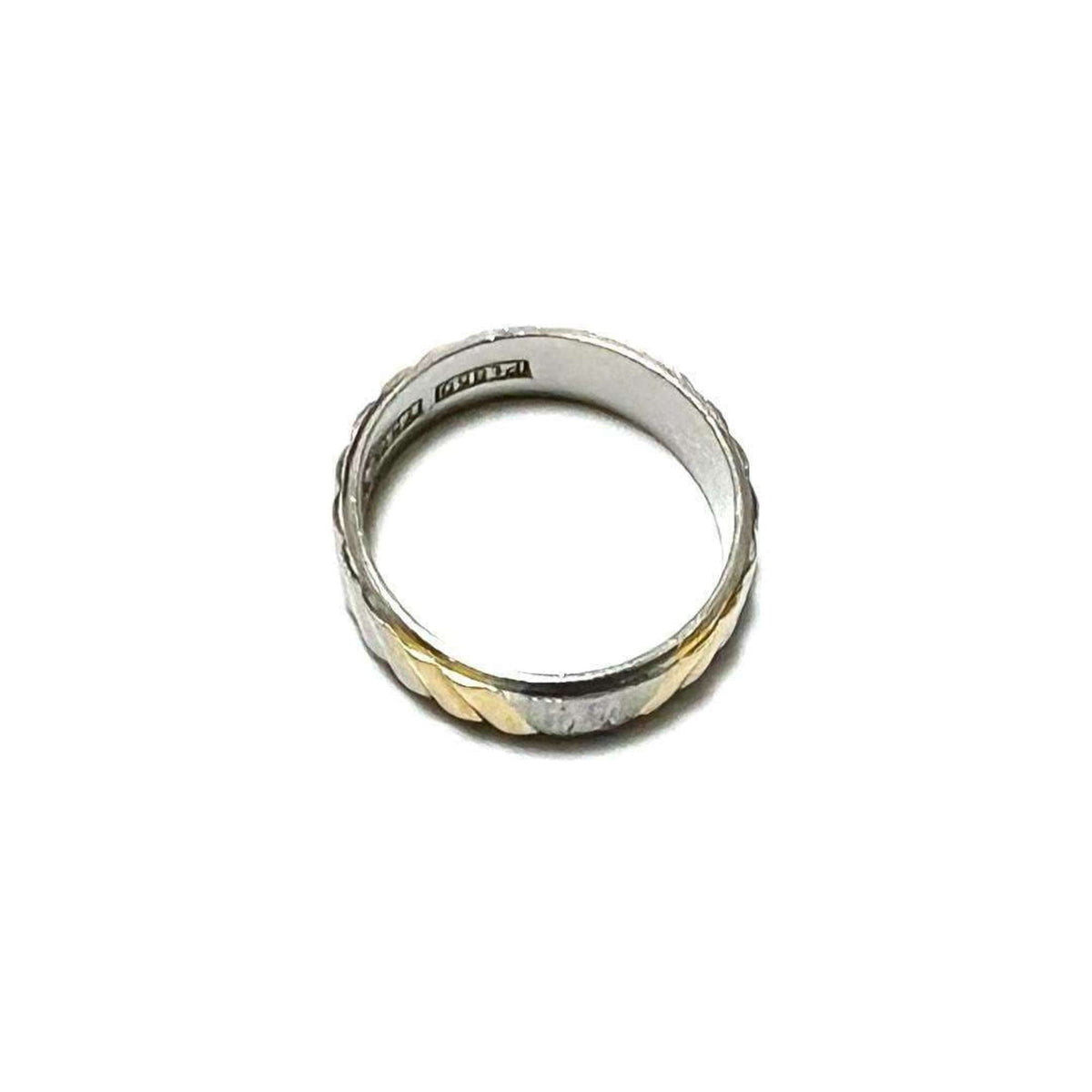 Trim Off Ring Platinum and 18K Yellow Gold