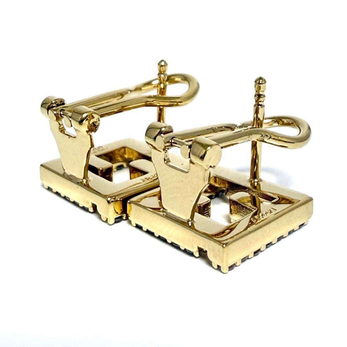 Clip-On Earrings Metal and Rhinestone