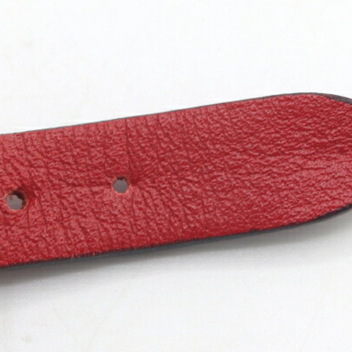Bracelet Red and White Leather