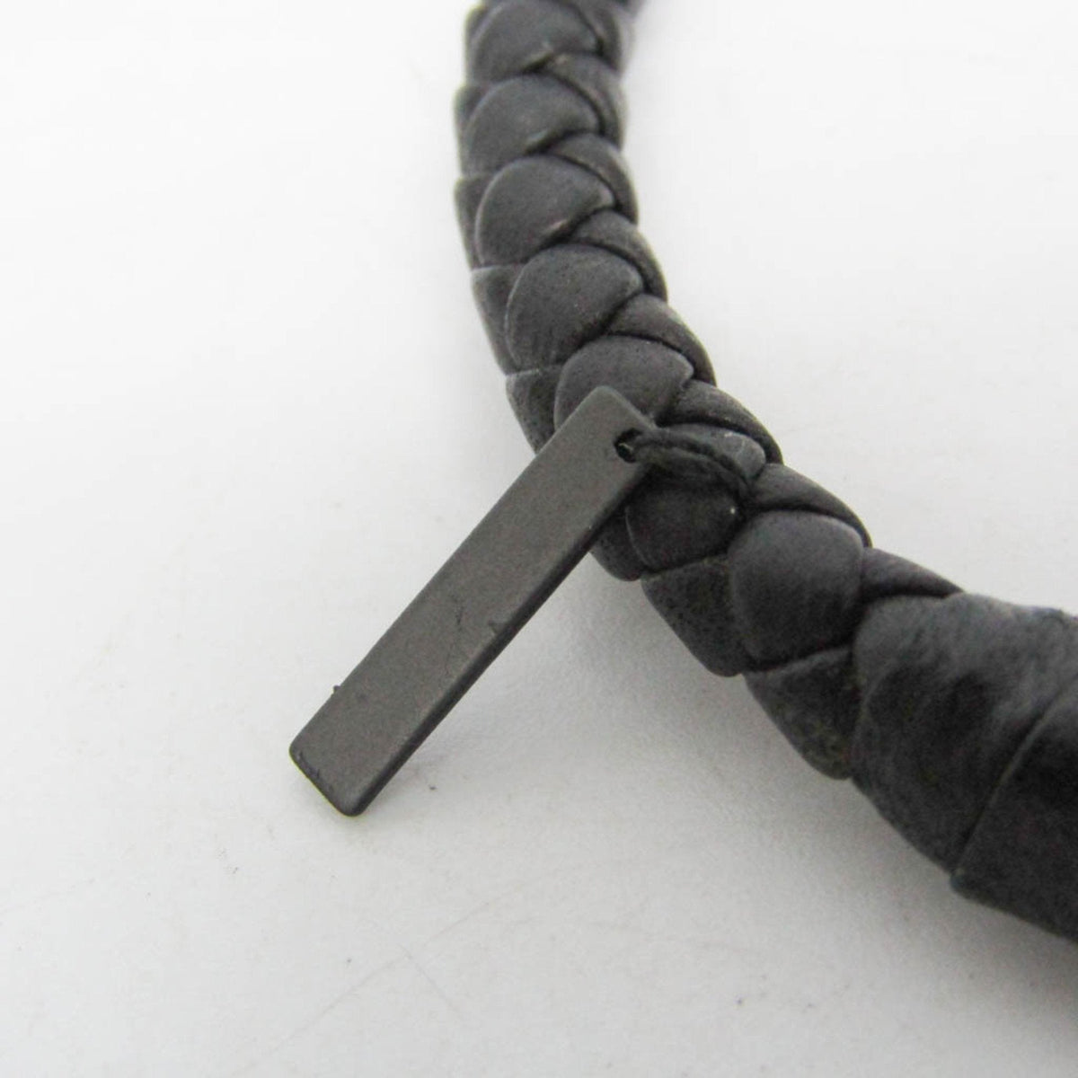 Intrecciato Bracelet Leather Black