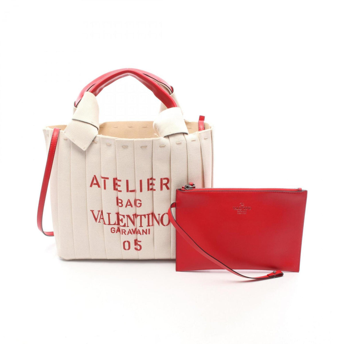 Atelier 05 Tote Pleated Canvas Medium