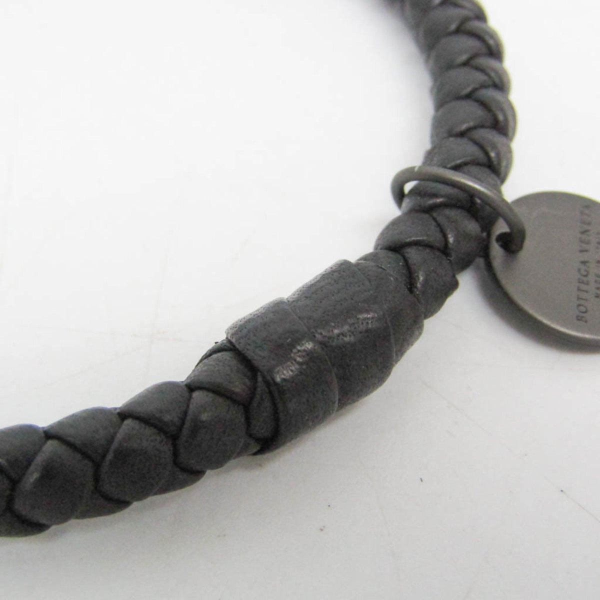 Intrecciato Bracelet Leather Black