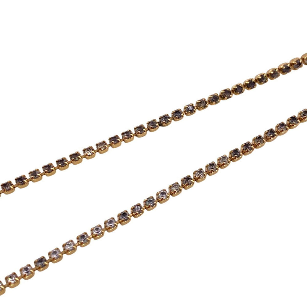 Sparkle Triomphe Pendant Necklace Metal and Rhinestone Gold