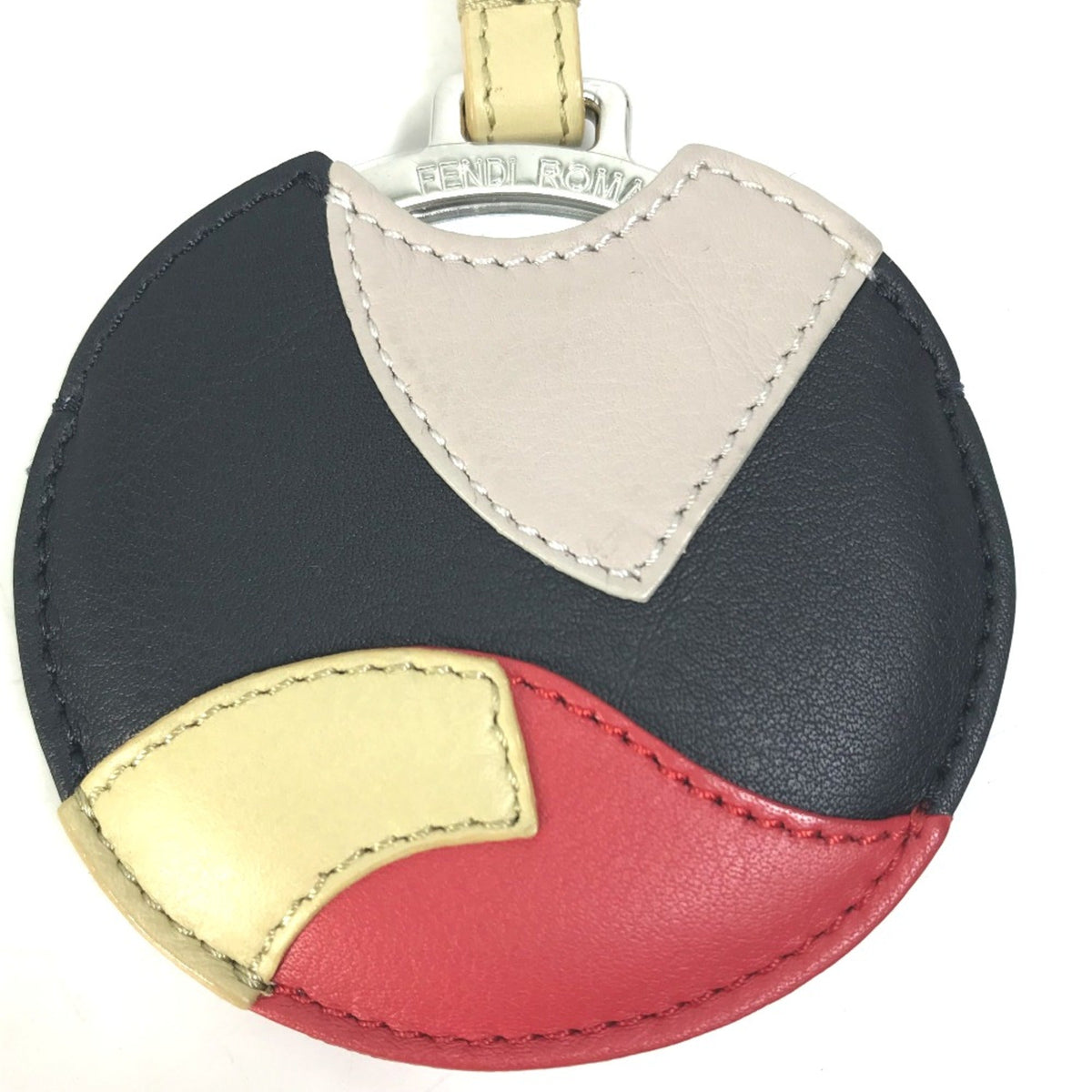 Key Ring Charm Leather Black Handbag Charm