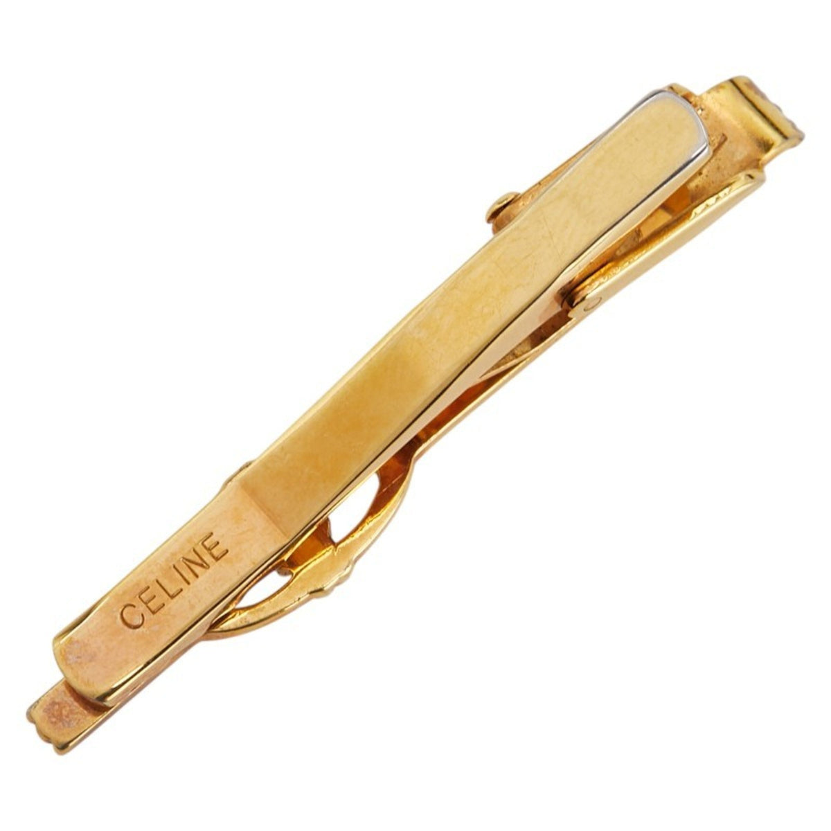 Macadam Triomphe Tie Pin Gold Brooch