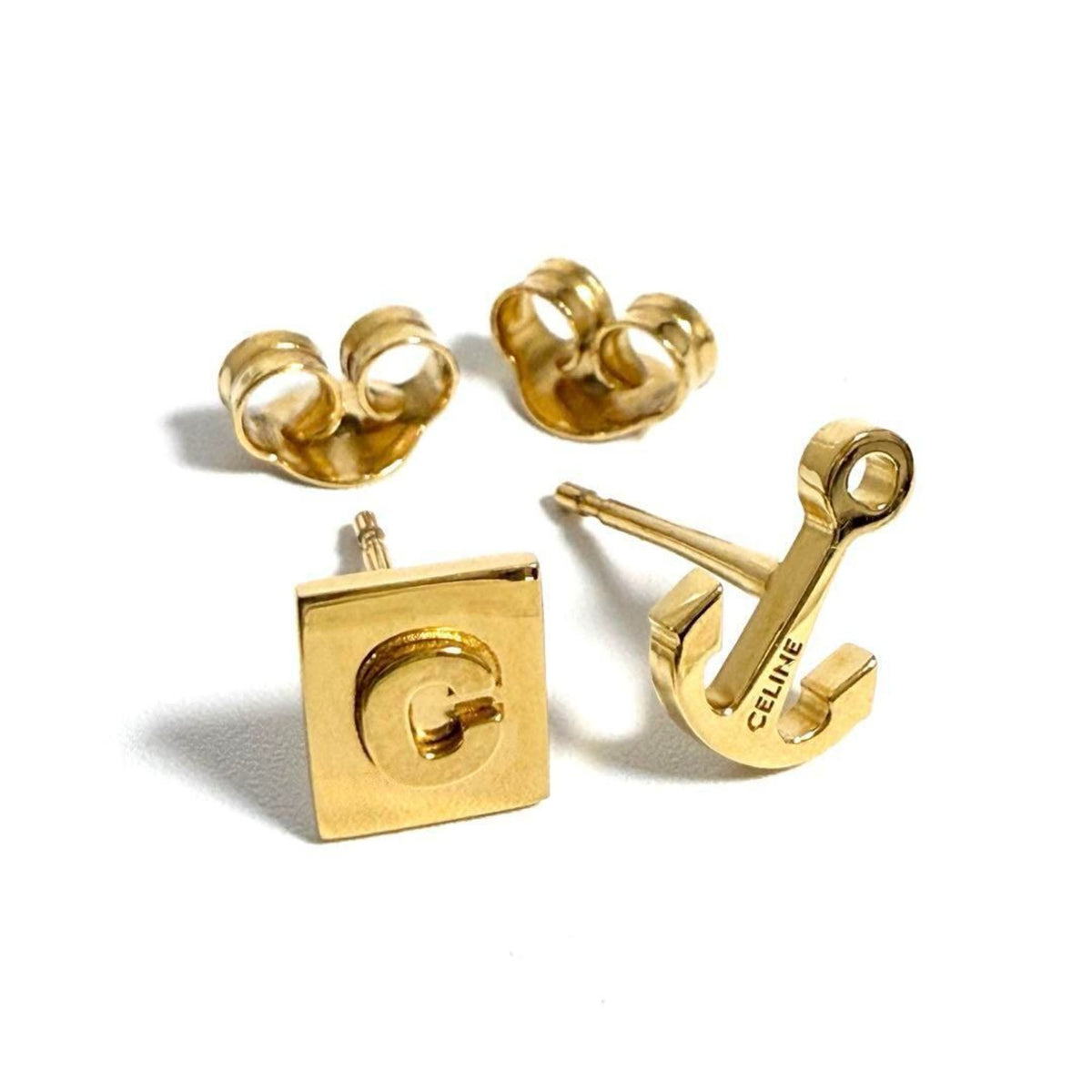 Logo Earrings Metal