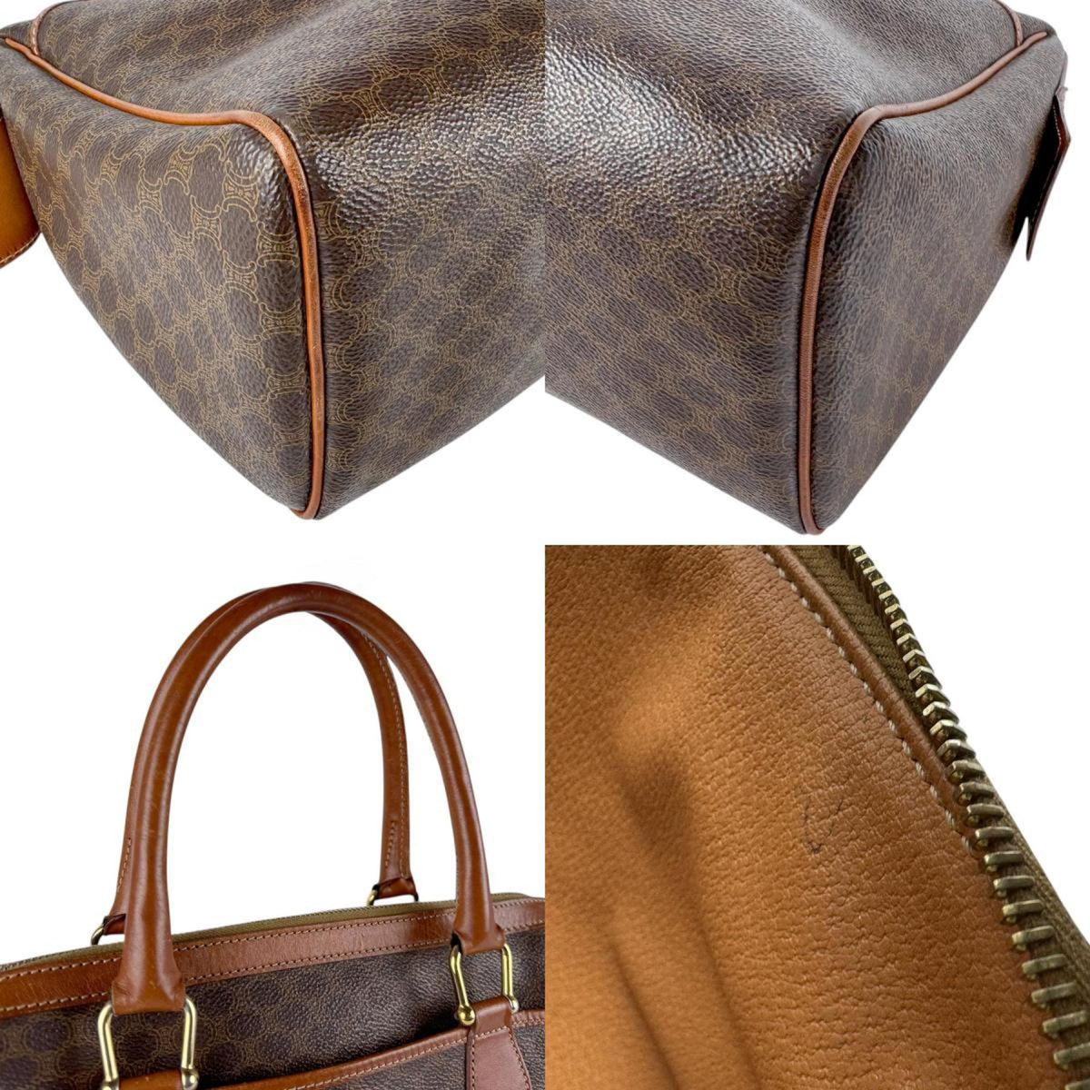 Vintage Duffle Bag Macadam Coated Canvas Large