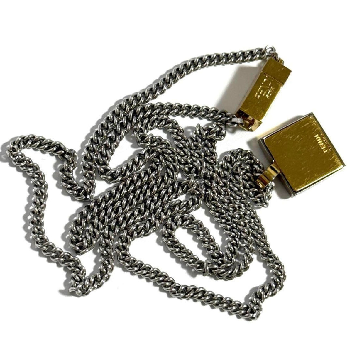 Pendant Necklace Metal Palladium and Gold Color