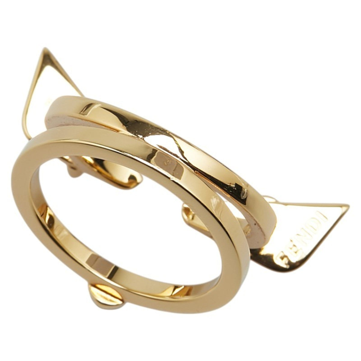 Band Ring Gold with Rhinestone