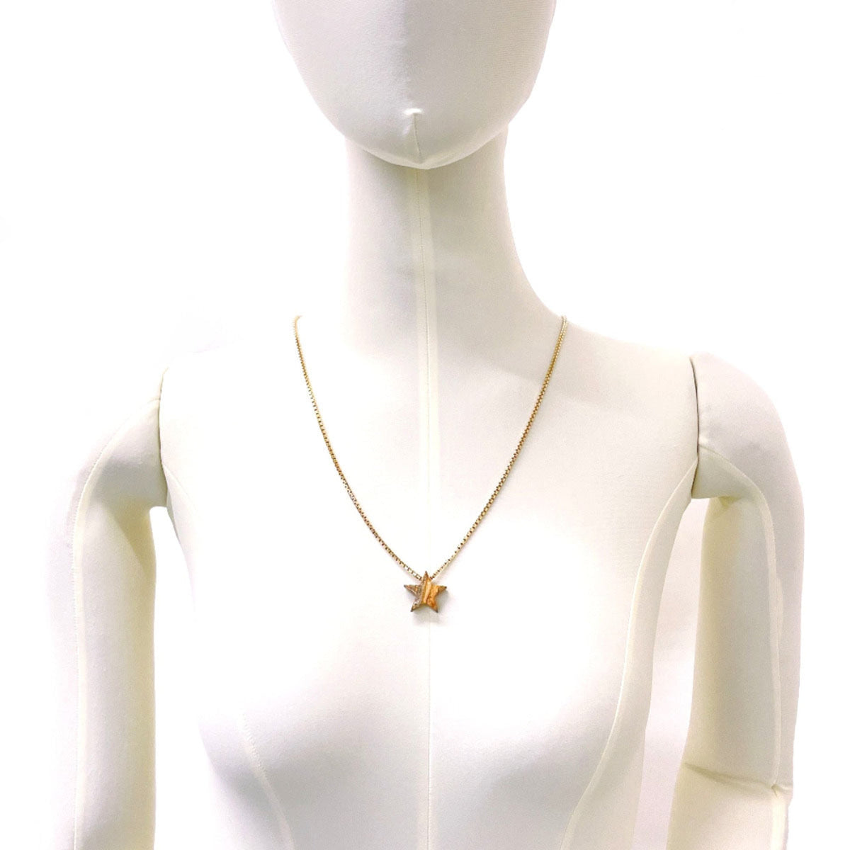 Star Motif Pendant Necklace Sterling Silver