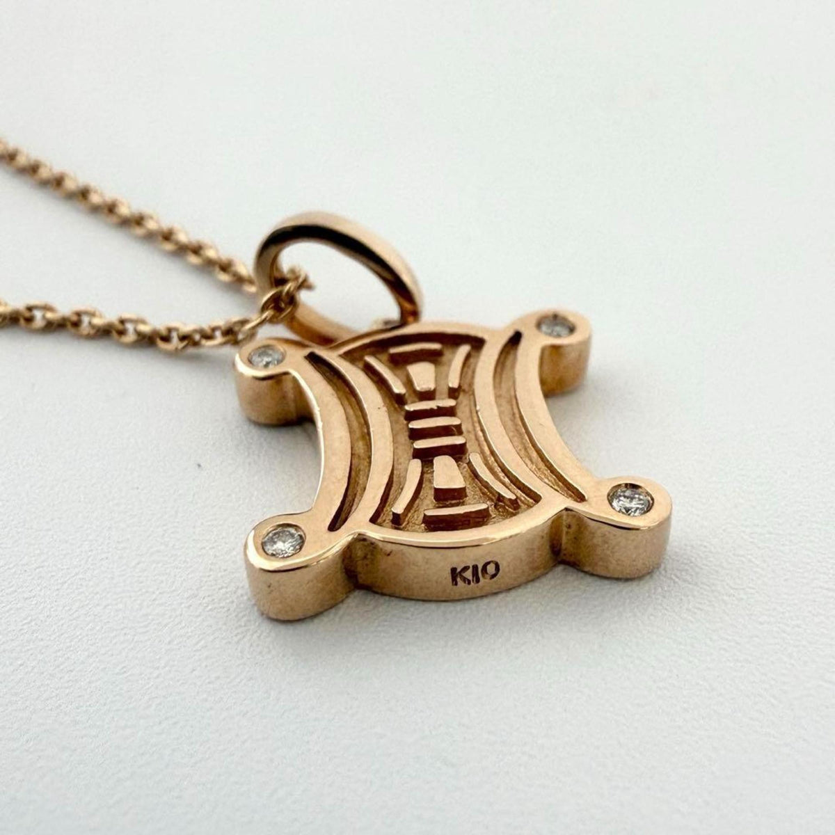 Pendant Necklace 10K Rose Gold Madakam