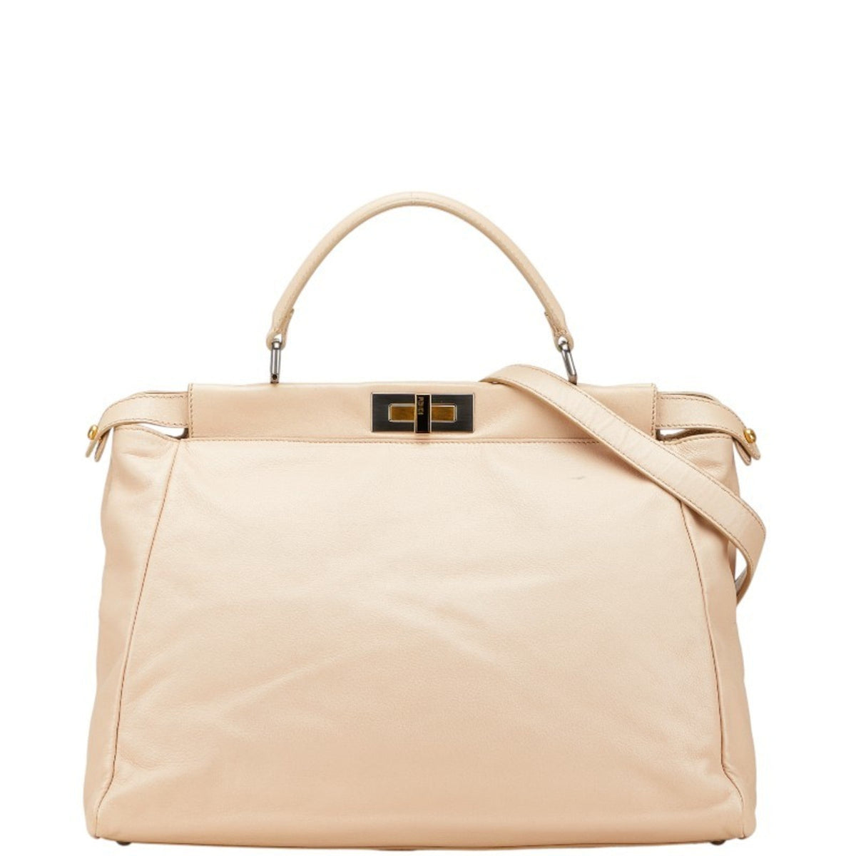 Peekaboo Bag Leather with Snakeskin Interior Large