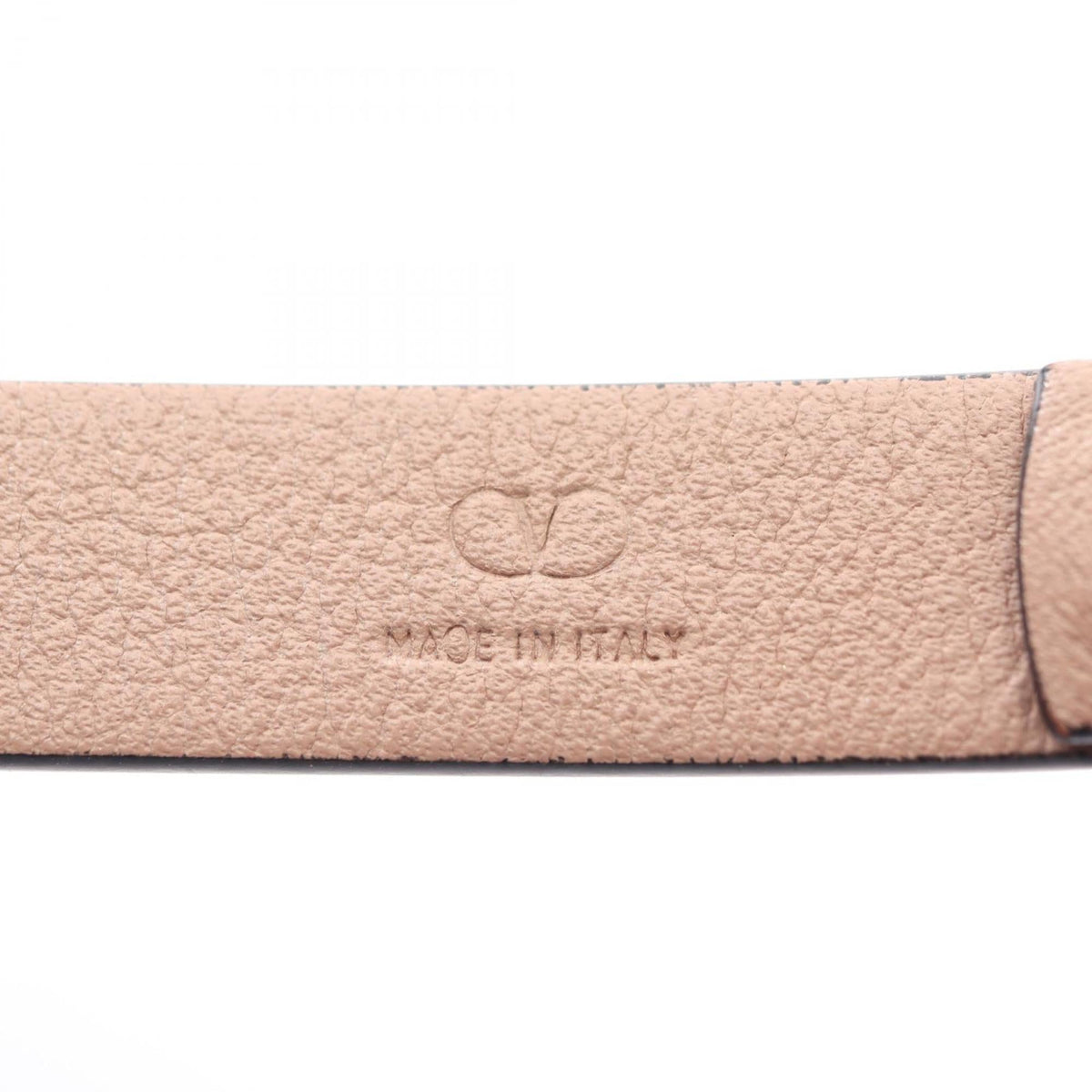 V Bracelet Gold and Leather