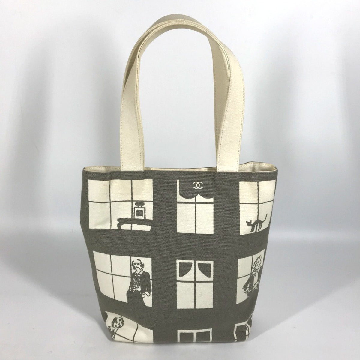 Coco Window Tote Printed Canvas Large