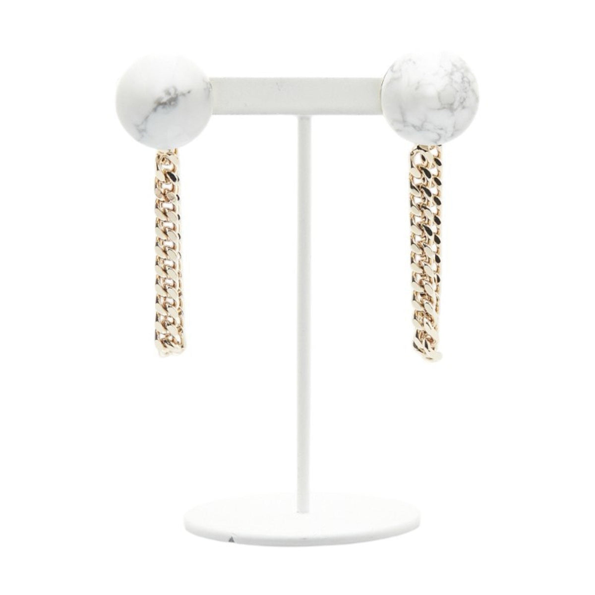 Earrings Stud Gold-Tone Metal