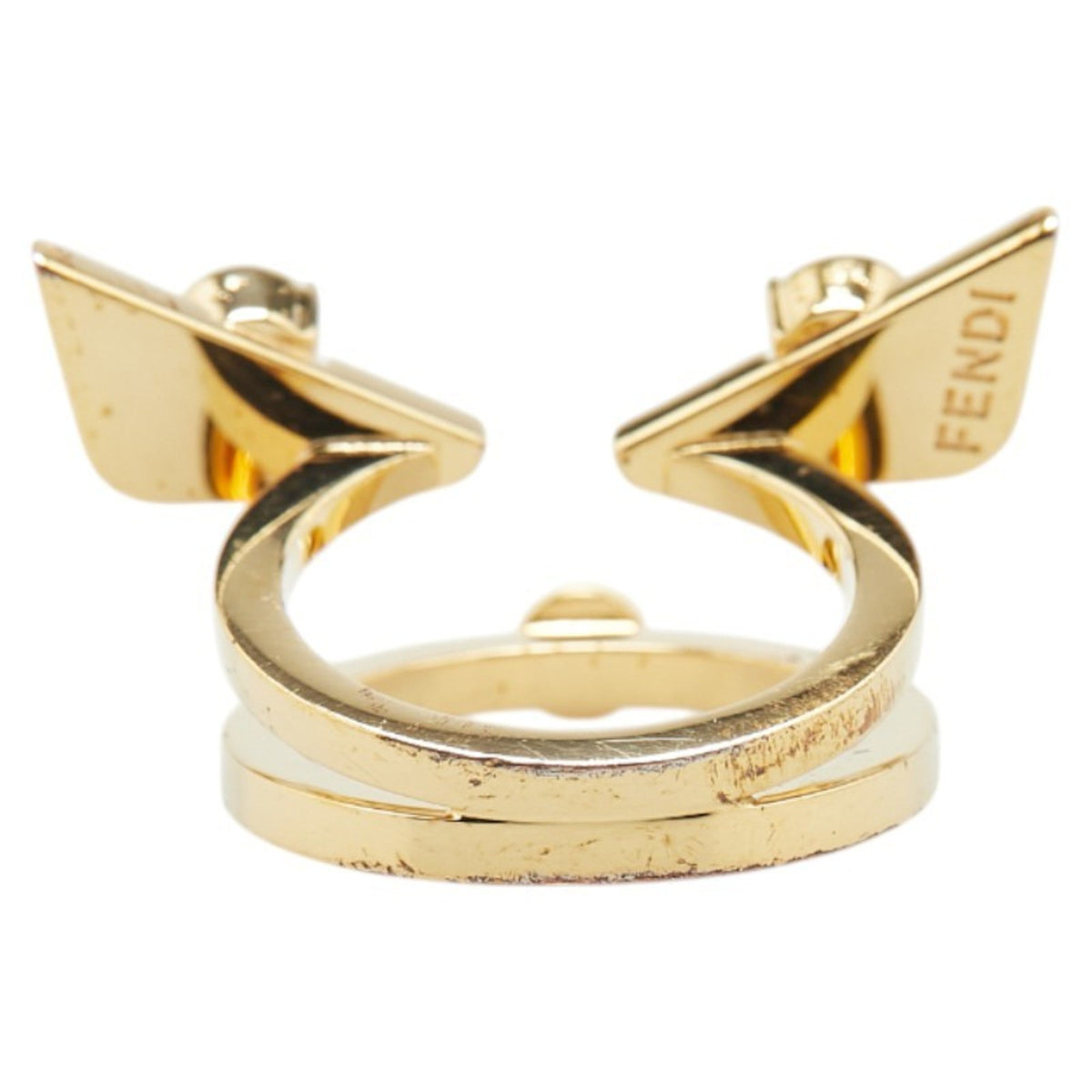 Band Ring Gold with Faux Pearls
