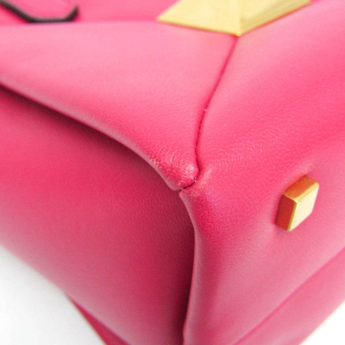 One Stud Top Handle Bag Leather Small