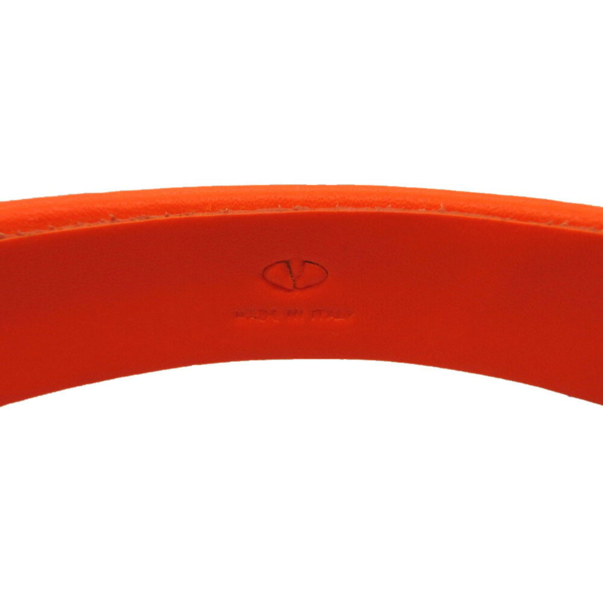 Bangle Rubber Black and Orange Bracelet